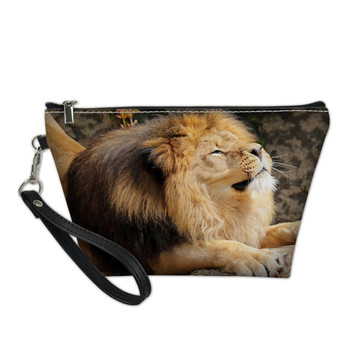 Fashion Lion King Pattern Print New Cosmetic Bag Small Makeup Bag Travel Handbag Organizer Sac Cosmetique Drop Shipping Custom